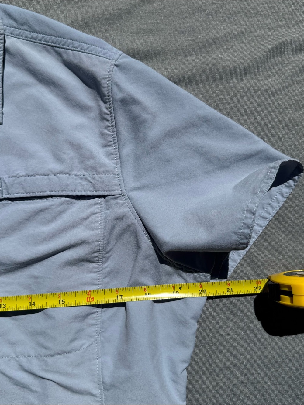 LL Bean Shirt Womens L - blue Button Up Outdoors Fishing Vented Hiking Camping - Picture 5 of 12